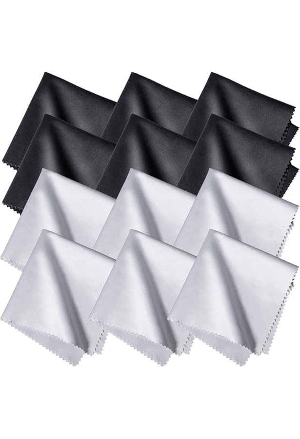 7 Panni In Microfibra Per Pulizia | 150x180 Mm | Per Occhiali, Schermi E Lenti | 7 Colori - Foto 8