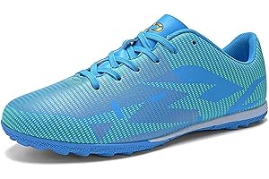 Hsnava Football Boots Boys FG/TF Soccer Cleats Shoes for Trainers Kids 1UK Child-6.5UK