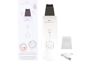 STYLPRO Gesichtshaut-Pflege-Werkzeug, und Ionen-Technologie, löst Mitesser, tiefenreinigend, befeuchtet und reduziert Falten, wiederaufladbar, Silikon-Hülle