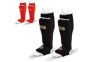 XN8 SPORTS Xn8 MMA Shin Instep Guard Kickboxing-Muay Thai-Socks Foam Support-Leg Pads-Protective Gear-Boxing