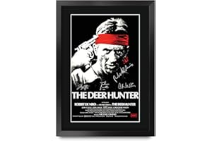 HWC Trading The Deer Hunter The Cast Robert De NIRO Meryl Streep Gifts - Poster autografato autografato per Appassionati di Film Memorabilia, Formato A3