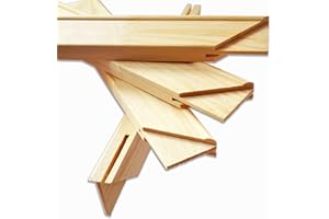Kunstbruder© Barres de châssis XXL - Cadre en bois solide pour toile, peinture et toile de bricolage (différents formats) avec cales en bois prêtes à monter soi-même (20 x 30 cm)