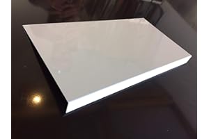 ALUCOULEUR Bandeau de Rive Alu Blanc Pur - épaisseur 1 mm - 15 tailles - Retour 3 cm x (Hauteur 17 cm)