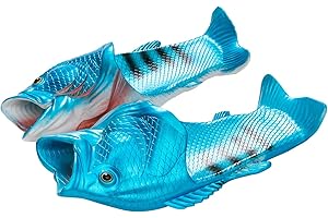TUOJINRUIDA Pantoufles amusantes en forme de poisson et de homard - Unisexe - Pour homme ou femme - Pour la maison de plage, la douche, les heures de détente au bord de la piscine, les promenades en