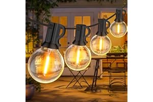 SUWIN Catena Luminosa Esterno, 36.5M LED Luci da Esterno Giardino, Catena Luci Impermeabile Lucine with 60+2 Filo Lampadine per Natale Terrazzo Matrimonio Partito Esterni Decorative Luminarie 120FT