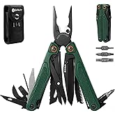 BIBURY Multi-tool with G10 Handle, Multipurpose Pliers, Multipurpose Knife with One Hand Opening, Scissors and Tips, EDC Mult