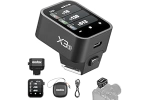 Godox X3S X3-S Touch Screen Flash Trigger Compatible with Sony Camera, TTL Wireless Flash Trigger, Built-in Battery,with TCM Conversion, USB-C Charger (for Sony)