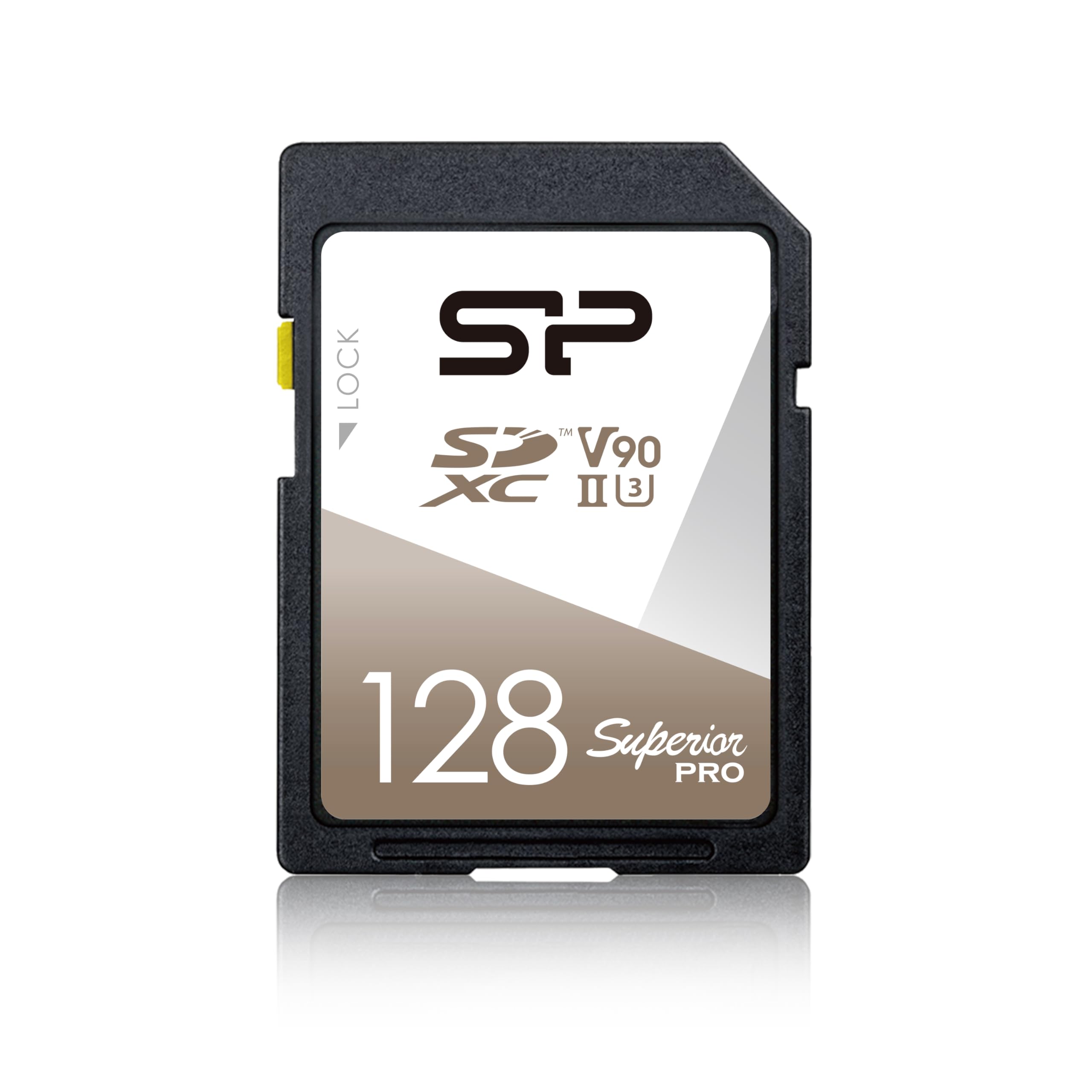 Silicon Power 128GB R/W up to 290/ 160MB/s Superior Pro SDXC UHS-II (U3), V90 8K, High Speed SD Card