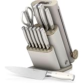 Ninja StaySharp 13-Piece Knife Set with Removable Sharpener | Stone and Gold - NK3201EUUKSD1