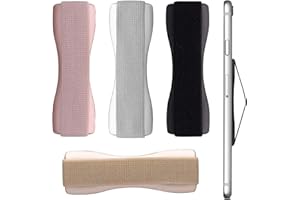 HQYBZP 4 Stücke Handy Halterung Hand, Premium Smartphone Fingerhalterung, Handy Halterung, Handygriff selbstklebend, Fingerhalterung Handy (Silber Gold Schwarz Roségold)