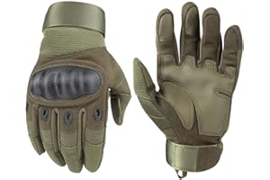 Avril Tian Gants de protection des articulations, gants en caoutchouc dur pour écran tactile pour homme, cyclisme, moto, chasse, randonnée, camping, airsoft, paintball