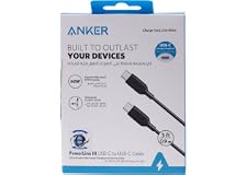 Anker Powerline Iii Usb-C To Usb-C Cable Usb-C To Usb-C Fast Charging Cord (3 Ft), 60W Power Delivery Pd Charging Black