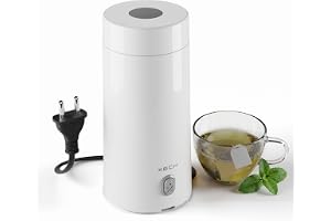 XECH Portable Electric Kettle 300ml Mini Electric Kettles for Hot Water Small Travel Kettle with In-Built Cable Bottle-Shaped Kettle for Tea, Coffee Travel Accessories (Hydroboil Mini)300w