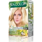 SEA COLOR Amonyaksız, Vegan, Doğal, Besleyici Kalıcı Sa&ccedil; Boyası%100 Beyaz Kapama (1 PAKET 2 x 50 ml Boya & OKSİDAN) (Sedef Sa