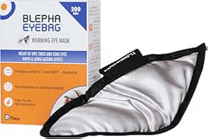 THEA PHARMA Blepha EyeBag Reusable Warming Eye Mask for Rapid & Long-Lasting Relief from Dry, Gritty, Tired Eyes | Microwaveable, Natural Silk & Cotton | for MGD, Blepharitis & Stye Relief