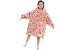 PTERYGOID Couverture à capuche surdimensionnée pour enfants - Couverture à capuche pour filles et garçons - Couverture à capuche avec poche pour enfants et adolescents