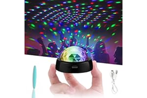 LCXECNW 1 Pezzi USB Mini Disco Ball Lights,3 colori LED luci palla discoteca,Luce ambientale della palla da discoteca attivata dal suono per compleanno,Natale,bar,auto,decorazione del partito