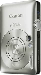 Canon Digital IXUS 100 IS Digitalkamera (12 MP, 3-fach opt. Zoom, 6,4cm (2,5 Zoll) Display, HDMI, SLIM) silber