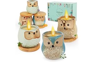 Kinforse Luxury Scented Candle Gift Set for Women - 6-Piece Whimsical Owl-Themed Birthday Gifts for Her, Enchanting Aromatherapy Presents for Women, Thoughtful Anniversary for Best Friend, Mom, Wife