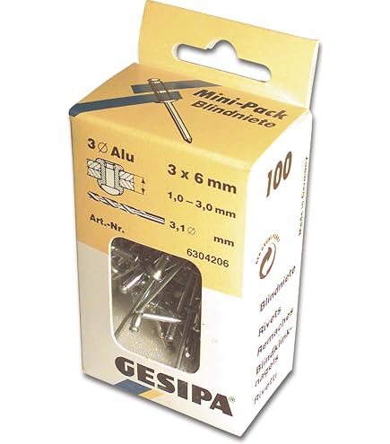 50 Stk. Großkopf Presslaschnieten 4,8x20,5 K16 Alu/Alu schwarz lackiert II.Wahl