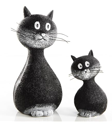 Poggiamestolo In Ceramica Dipinto A Mano Amarcord - Appoggia Cucchiaio Con Gatto Nero E Marrone - Foto 6