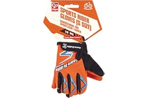 Hape - Guanti da motocross, bici e balance bike con cinturino regolabile e chiusura a strappo per bambini taglia S (3-4 anni)