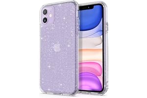 ‎ULAK ULAK für iPhone 11 Hülle Glitzer Durchsichtige Schutzhülle Hard TPU Bumper Handyhülle Stoßfest Phone Case für Apple iPhone 11 6,1 Zoll - Glitzer Durchsichtige