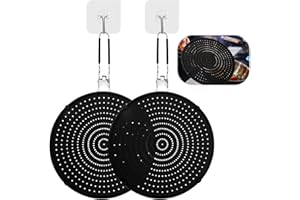 EAEVKPI 2PCS Paraspruzzi in Silicone,32CM Silicone Paraschizzi Cucina Coperchio, Universale per Cucina, Protezione Schizzi, Accessorio Casalingo, Pannelli Paraschizzi, Idee Regalo Cucina