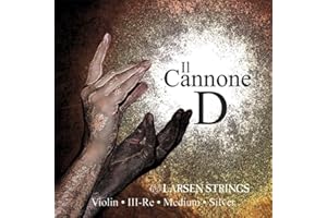 LARSEN STRINGS Violin Saiten II Cannone D Silber medium
