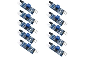 DUTTY IR Infrared Obstacle Avoidance Sensor Module for Arduino Smart Car Robot 3-Wire Reflective Photoelectric for Arduino Smart Car Robot 10PCS