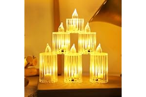 Ronoza 3 sztuki świeczek LED typu tealight, bez płomienia, ciepła biel, świece wotywne LED, dekoracja walentynkowa, ślubna, dekoracja imprez (S-M-L)