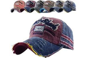 CheChury Czapka z daszkiem dla mężczyzn vintage sport na co dzień kapelusz przeciwsłoneczny unisex regulowana sprana haftowana czapka bawełniana czapka typu snapback trucker