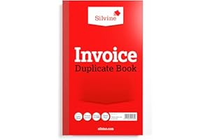 Silvine Duplicate Invoice Book - Numbered 1-100 with index sheet (210 x 127mm)