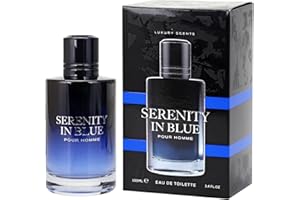 TAYLOR & BROWN Serenity In Blue for Men Eau De Toilette - 100ml | Fresh Spicy Scent Fragrance Spray with Calabrian Bergamot Paired with Spicy Pepper