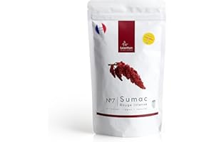 LEVANTHYM 100% Pure Sumac moulu, antioxydant ultime, Qualité Premium - sans sel, substitut au citron et au vinaigre - épices du Liban - livre de cuisine levantine 160g