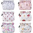 MAYCREATE® 6Pcs Small Pouches for Women, Flower Print Lipstick Makeup Pouch, Aesthetic Women Pouches, Cute Pocket Coin Pouch Travel Storage Organizer for Makeup Tools, Accessories