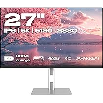 JAPANNEXT 5K 27インチ 昇降式 JN-IPS275K-HSPC9 JAPANNEXT 27インチ IPSパネル搭載 5K(5120x2880)解像度 液晶