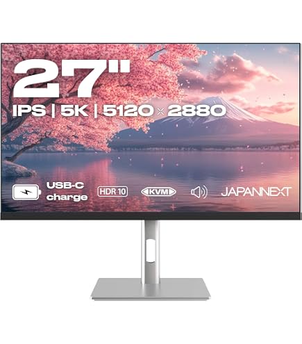 JapanNext 31,5 Zoll 4K Monitor – IPS Panel, HDR, 100% SRGB, FreeSync, Für Büro & Gaming
