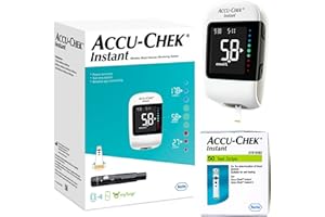 MG LIVING Accu-Chek Instant Monitoring System MMOL/L + Accu Chek Instant Test Strips 60 Pack | Blood Glucose Meter Diabetes | Value Bundle