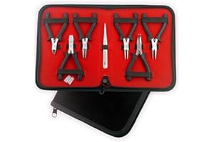 Mini Pliers Set Beading Tools Kit Jewellery Making Tools with Nylon Jaw Pliers Hobbies and Creative Art Craft Gift Ideas Blue PTL® (Black)