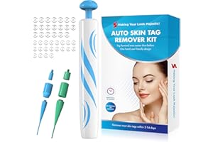 Allmart Skin Tag Remover, 2-in-1 Skin Tag Removal Kit with 40 Micro and Regular Skin Tag Bands, Easy and Painless Skin Tag Mole Wart Removal Kit for All Body Parts(1-8mm)