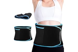 APOMOONS Waist Trainer for Women Men Weight Loss, Adjustable Waist Trimmer Sweat Belt, Sauna Effect Fat Burner Exercise Belt, Back Lumbar Support Belt, Slimming Body Shaper Workout Sports Girdles Band