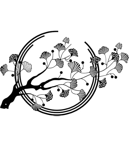 Décoration Murale Métal Oiseaux Sur Branche - 80 X 34,5 Cm - Multicolore - Pour Intérieur/extérieur, Balcon, Salon