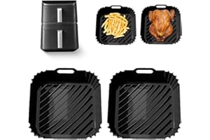 GADITIEK Silikonform Heißluftfritteuse Zubehör für COSORI Turbo Tower Pro Heißluftfritteuse 10,8L Double Stack Airfryer mit DualBlaze Auflaufform Silikon Einsätze für COSORI Air Fryer CAF-DC112-ADE(6,5L&4,3L)