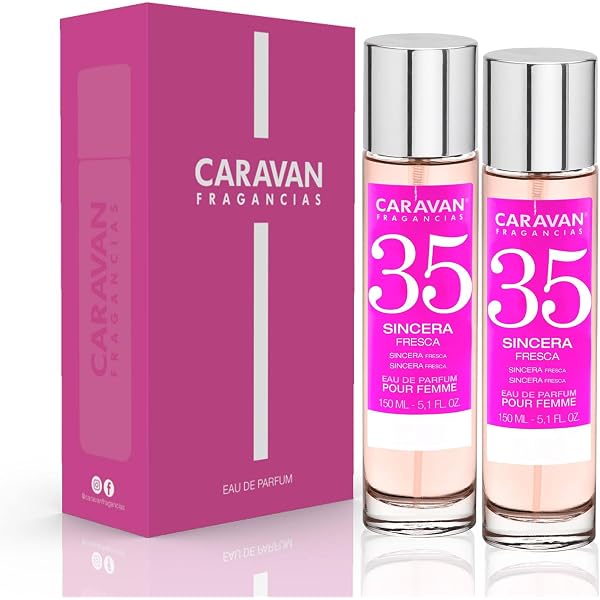 Caravan Damenparfüm Nr. 35 – 3 X 150 Ml, Frischer Duft Mit Zitrus- & Blumigen Noten