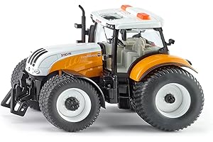 SIKU- Tracteur Steyr 6240 CVT Communal Véhicule Miniature, 3286, Jaune