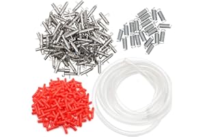 Mualrous 20 Piezas Bebedero Automático para Pezones De Conejo con 8 m, Pipas para Beber De Conejo, Bebedero para Roedor, Sistema De Riego para Aves De Corral