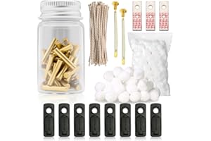 SYHDFXKNP Kit para Pedernal Mechero para Encendedor con 100 Piedras Mechero 50 Mechas 8 Juntas 2 Muelles 3 Almohadillas y 40 Pelotitas de Algodón es una Herramienta para la Mayoría de los Mecheros