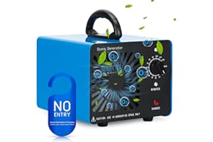 Ozongenerator 30000mg/H,GMGXX Ozon Luftreiniger Ozongerät bis zu 300㎡,120-Minuten-Timer,O3 Ozonisator für Auto Garagen Wohnung Hotels Küche und Haustiere,Reinigen Gerüche/Verschmutzung, OG-3