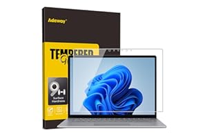 Adeway Tempered Glass Screen Protector for Microsoft Surface Laptop 5/6/4/3/2/1 (13.5 Inch) - Anti-Fingerprint, High Sensitivity